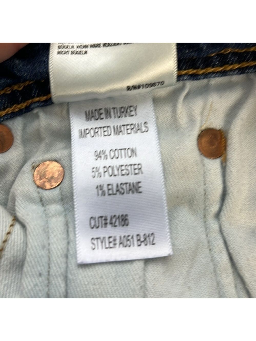 Agolde Sophie Jeans Dark Wash High Rise Slim/Skinny Leg Raw Hem Cropped Denim 25 - Picture 8 of 12